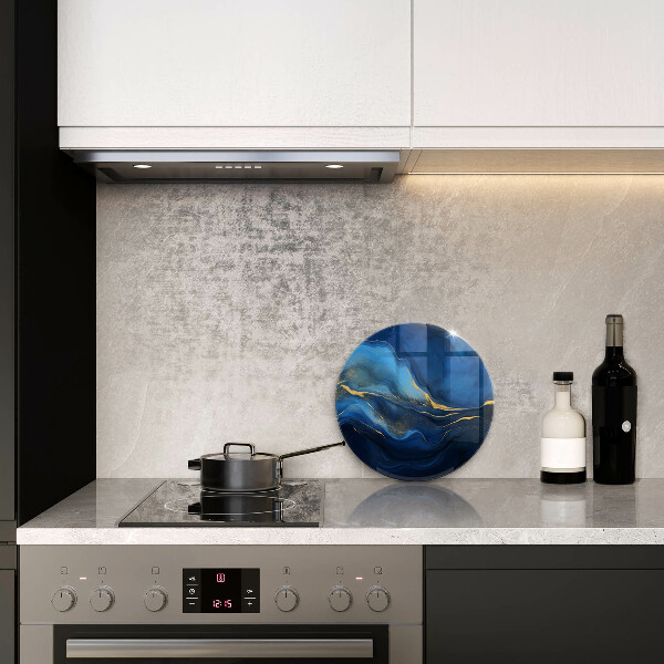 Tagliere in vetro temperato Astrazione del cobalto