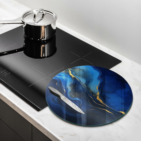 Tagliere in vetro temperato Astrazione del cobalto