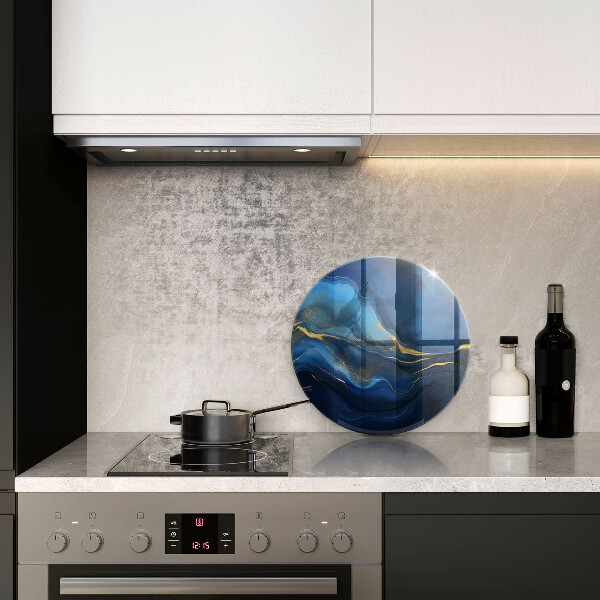 Tagliere in vetro temperato Astrazione del cobalto