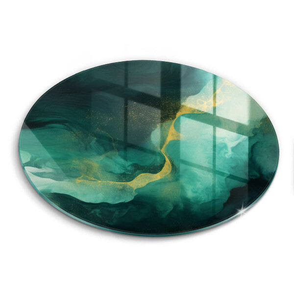 Tagliere in vetro temperato Verde bottiglia