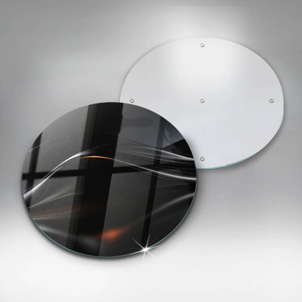 Tagliere in vetro temperato Progettazione 3D astratta