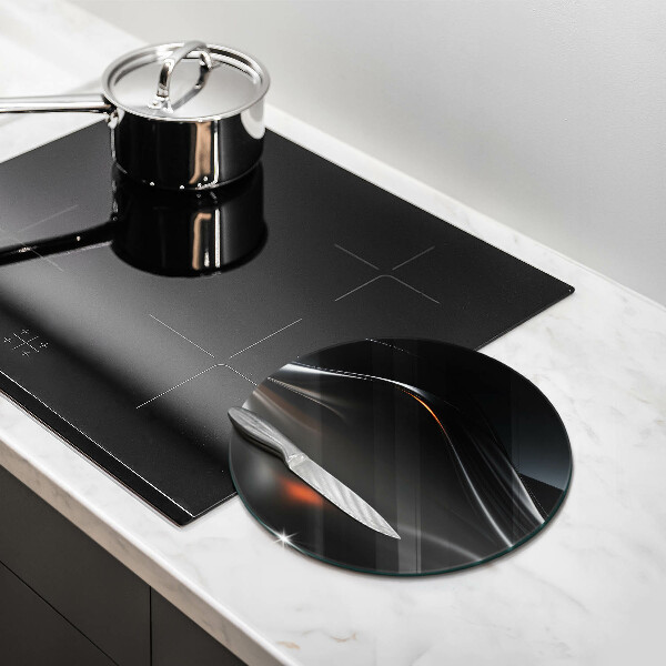 Tagliere in vetro temperato Progettazione 3D astratta