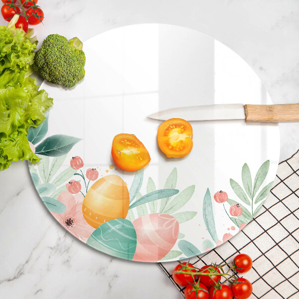 Tagliere in vetro uova di Pasqua