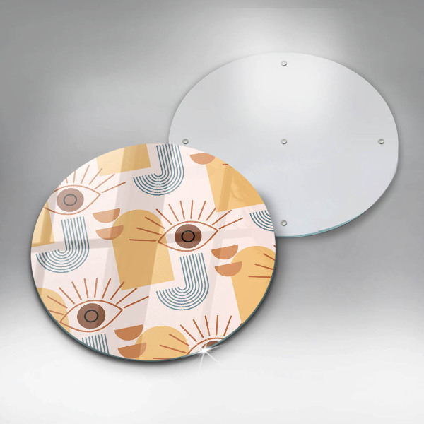 Tagliere in vetro Modello occhi boho