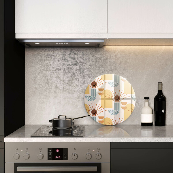 Tagliere in vetro Modello occhi boho