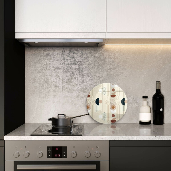 Tagliere in vetro Forme geometriche boho