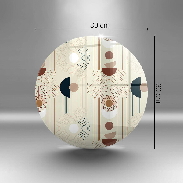 Tagliere in vetro Forme geometriche boho