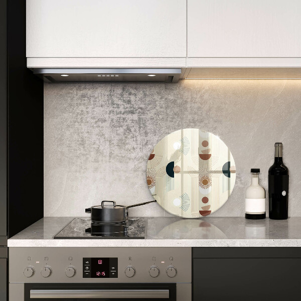 Tagliere in vetro Forme geometriche boho