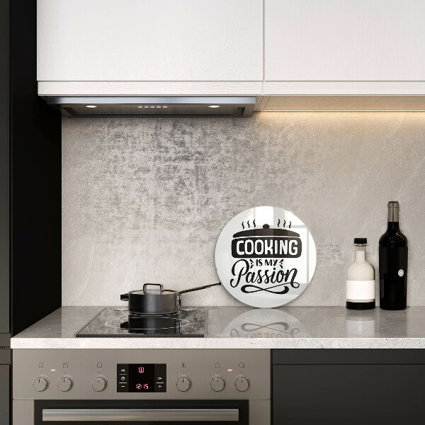 Tagliere in vetro Cucinare è la mia passione