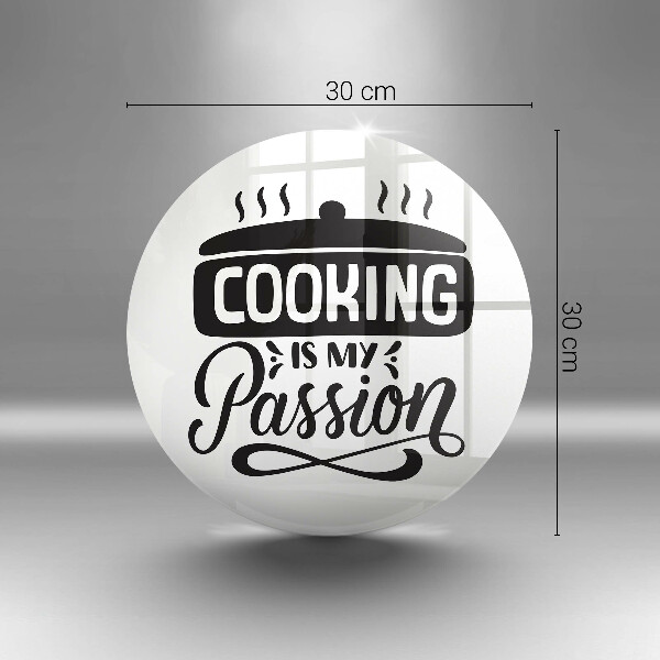 Tagliere in vetro Cucinare è la mia passione