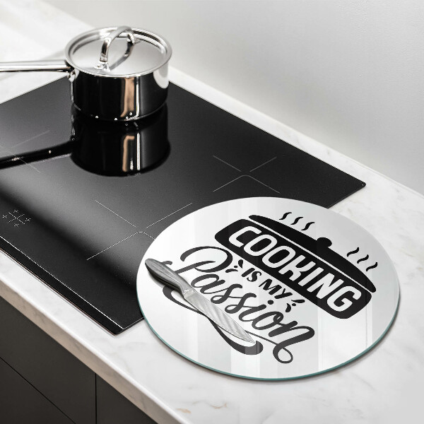 Tagliere in vetro Cucinare è la mia passione