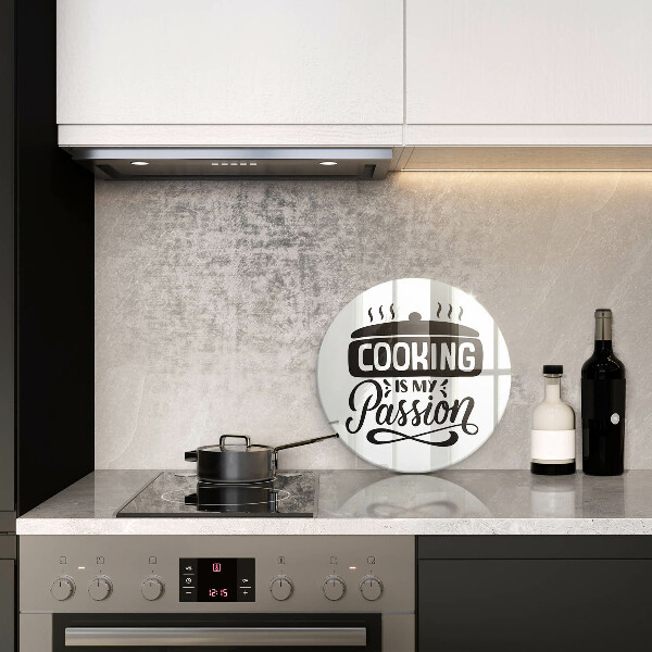 Tagliere in vetro Cucinare è la mia passione