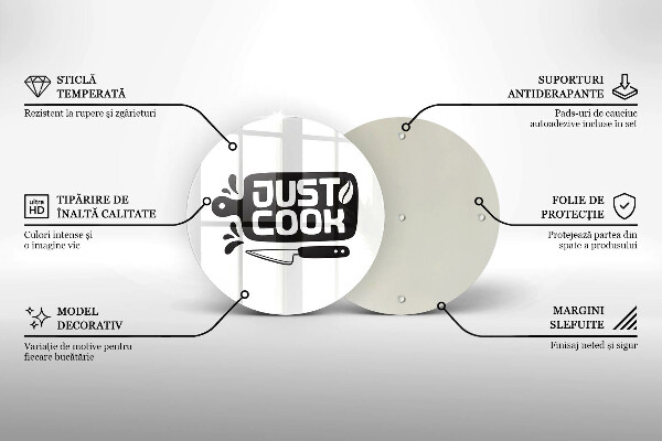 Tagliere in vetro Just cook