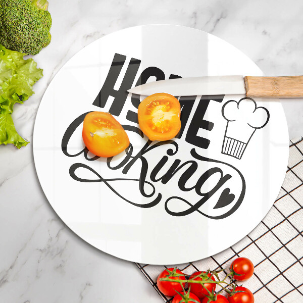 Tagliere in vetro Home cooking