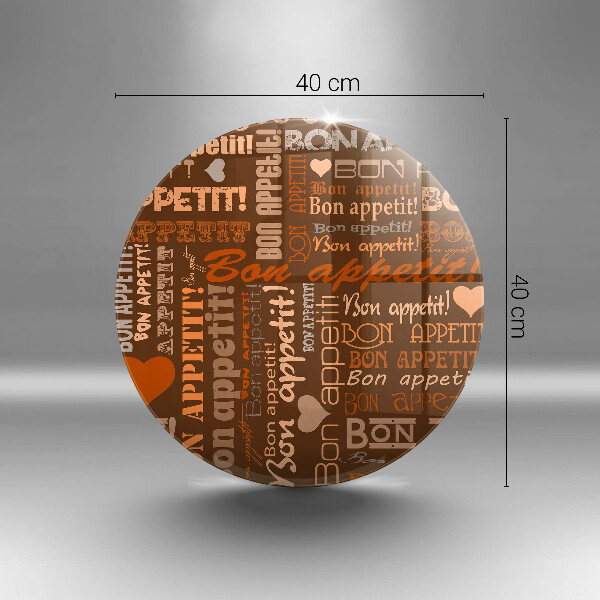 Tagliere in vetro Sottotitoli Bon appetit