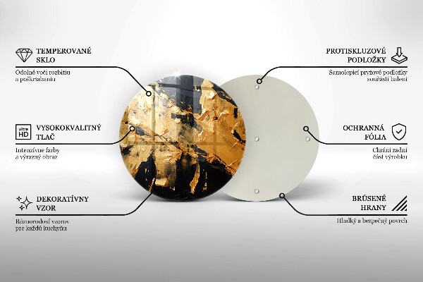 Tagliere in vetro temperato Texture di vernice elegante