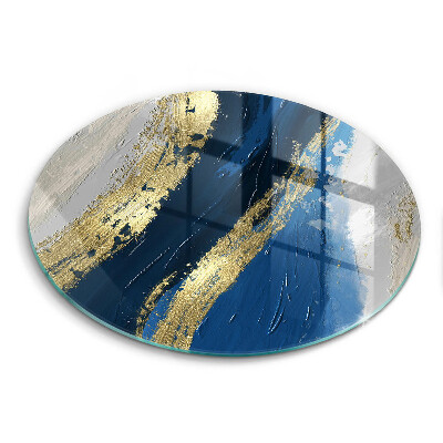 Tagliere in vetro temperato Texture con oro