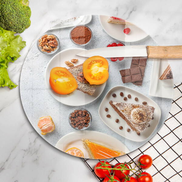 Tagliere in vetro temperato La dolcezza della torta