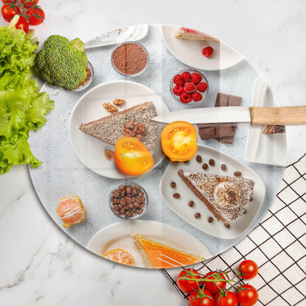 Tagliere in vetro temperato La dolcezza della torta