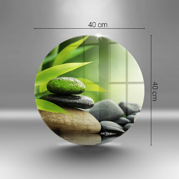 Tagliere in vetro temperato Pietre di bambù Zen