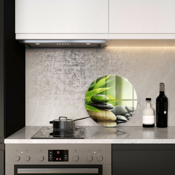 Tagliere in vetro temperato Pietre di bambù Zen