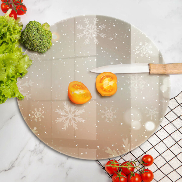 Tagliere in vetro temperato Fiocchi di neve