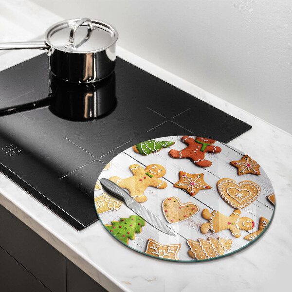 Tagliere in vetro temperato Pan di zenzero di Natale