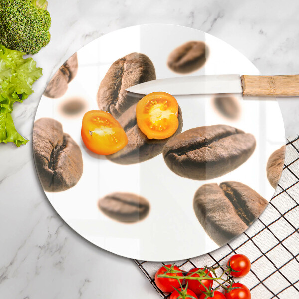 Tagliere in vetro temperato Chicchi di caffè