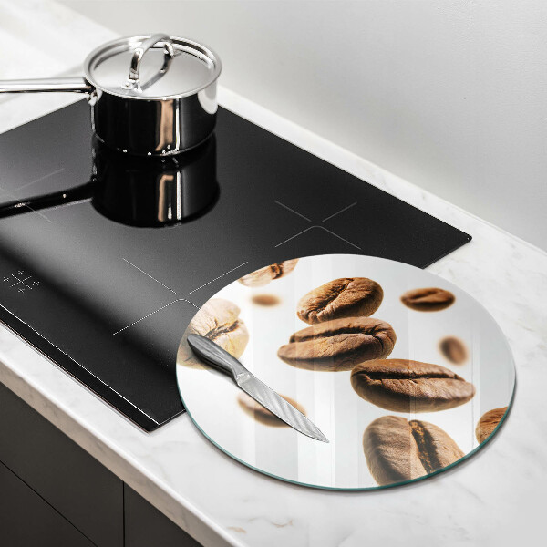 Tagliere in vetro temperato Chicchi di caffè