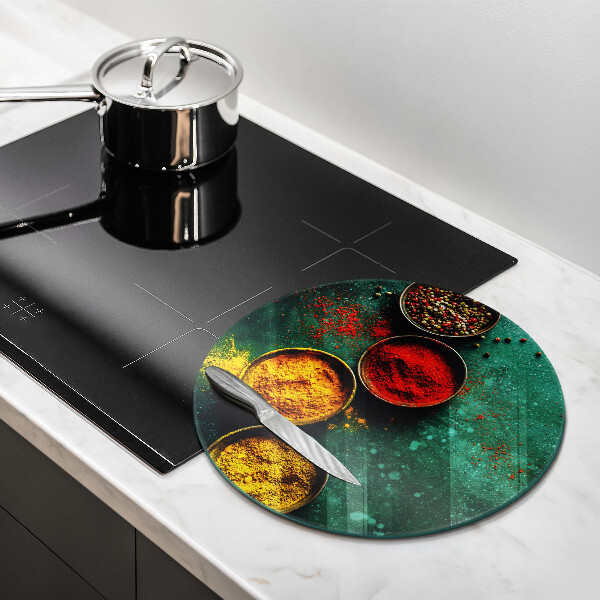 Tagliere in vetro temperato Spezie orientali