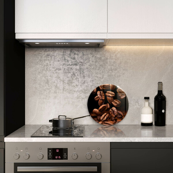 Tagliere in vetro temperato Chicchi di caffè marroni