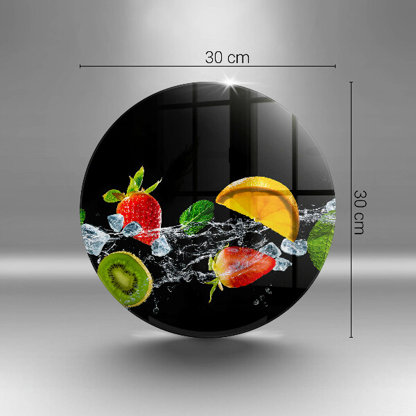 Tagliere in vetro temperato Frutta in acqua