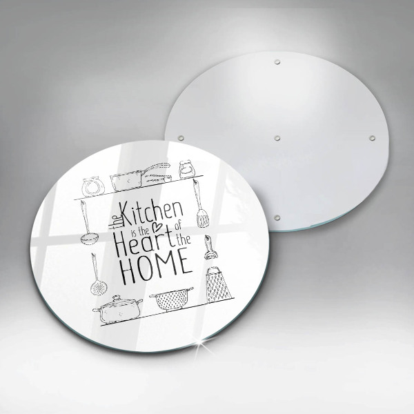 Tagliere in vetro temperato Iscrizione frase