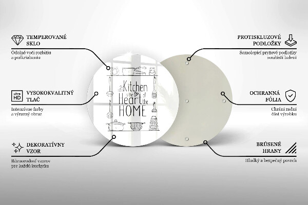 Tagliere in vetro temperato Iscrizione frase