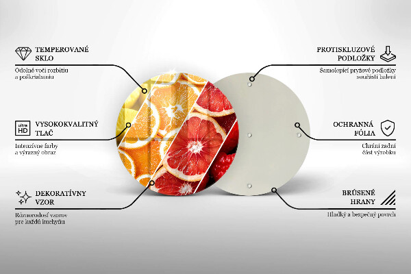 Tagliere in vetro temperato Frutti colorati