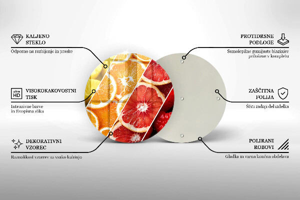 Tagliere in vetro temperato Frutti colorati