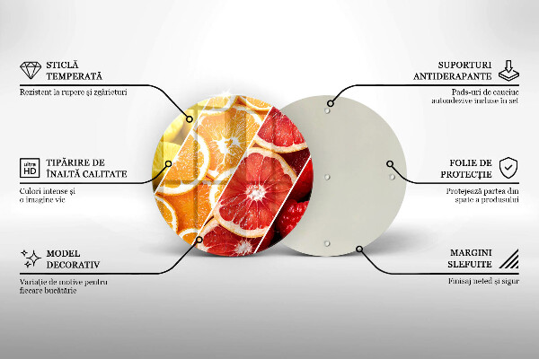 Tagliere in vetro temperato Frutti colorati