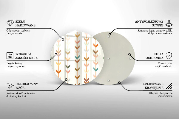 Tagliere in vetro temperato Elementi geometrici