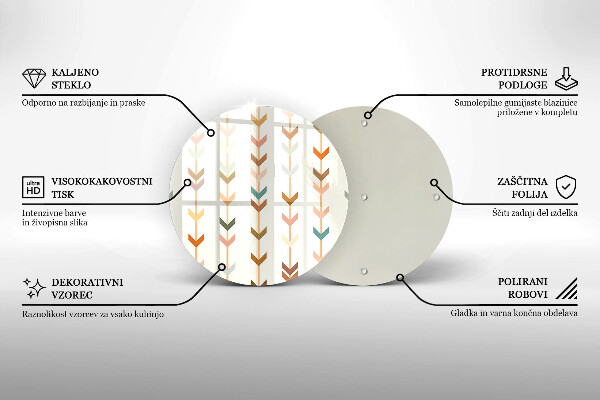 Tagliere in vetro temperato Elementi geometrici