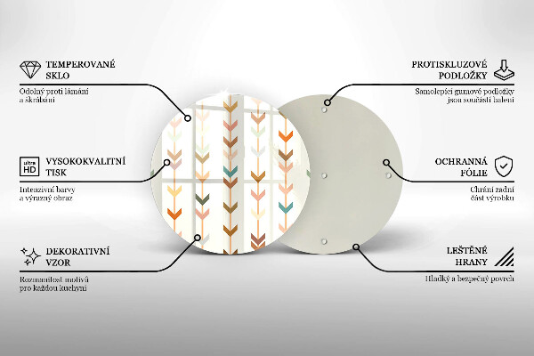 Tagliere in vetro temperato Elementi geometrici