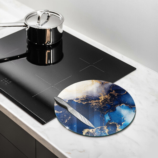 Tagliere in vetro temperato Sfondo elegante e oro