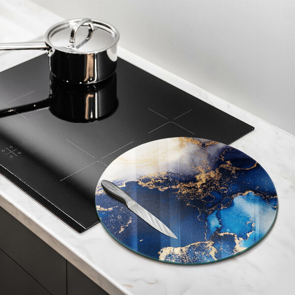 Tagliere in vetro temperato Sfondo elegante e oro