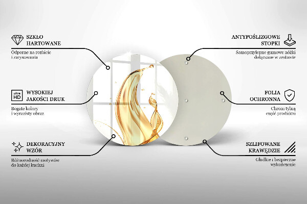 Tagliere in vetro temperato olio d'oliva