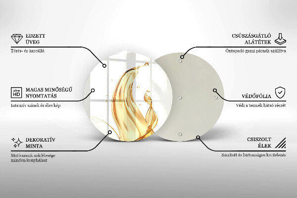 Tagliere in vetro temperato olio d'oliva