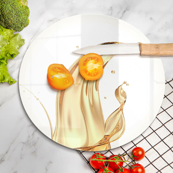 Tagliere in vetro temperato olio d'oliva