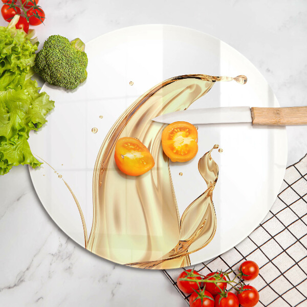 Tagliere in vetro temperato olio d'oliva