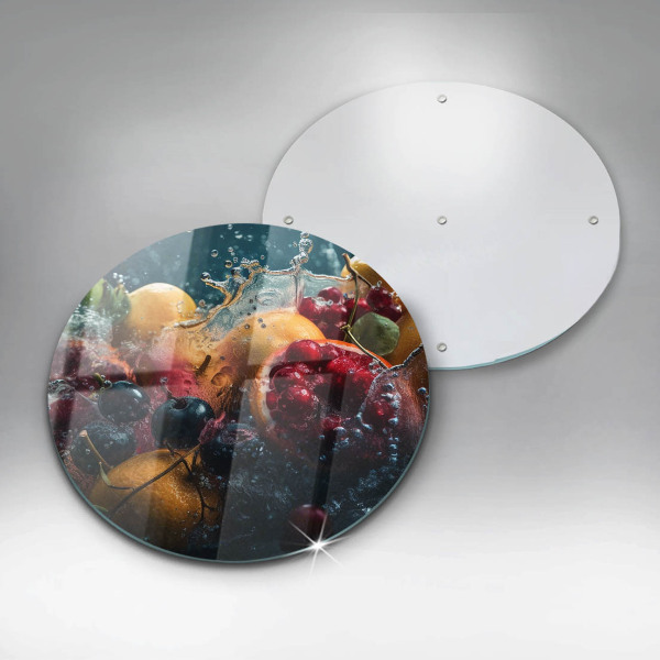 Tagliere in vetro temperato Frutta in acqua