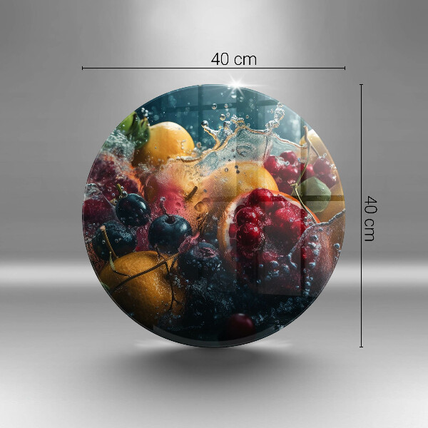 Tagliere in vetro temperato Frutta in acqua