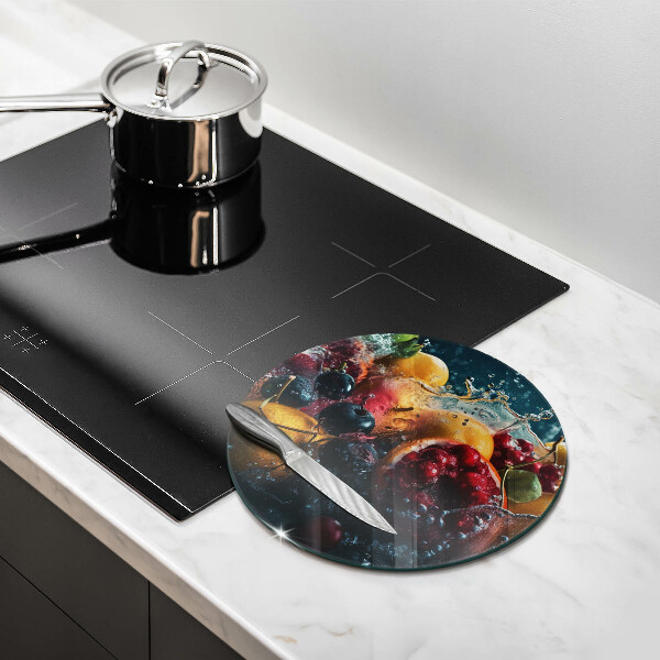 Tagliere in vetro temperato Frutta in acqua