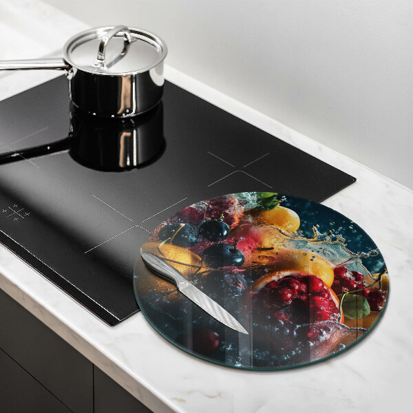 Tagliere in vetro temperato Frutta in acqua